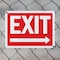 Signmission Exit Sign, Plastic, 14 in W, 10 in H, Exit Right OS-2PACK-MISC-P-1014-L-19486 - alternate 3